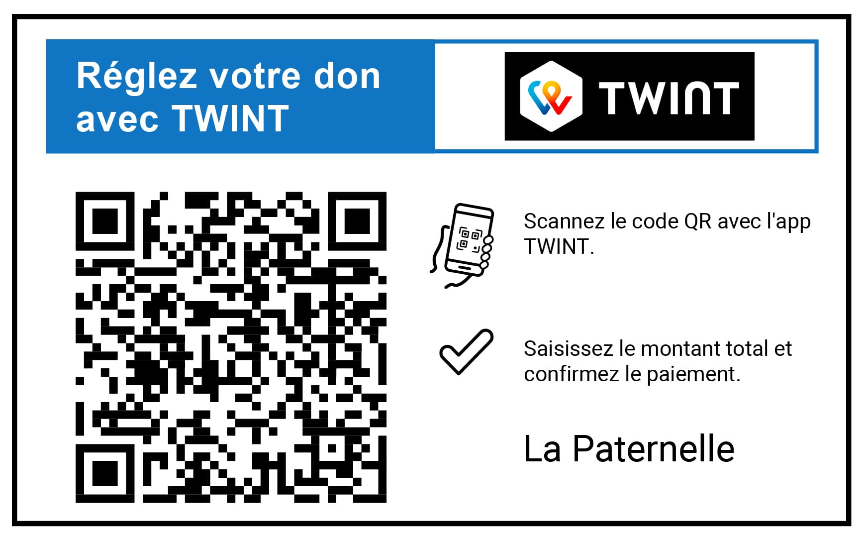 Scannez le QR code